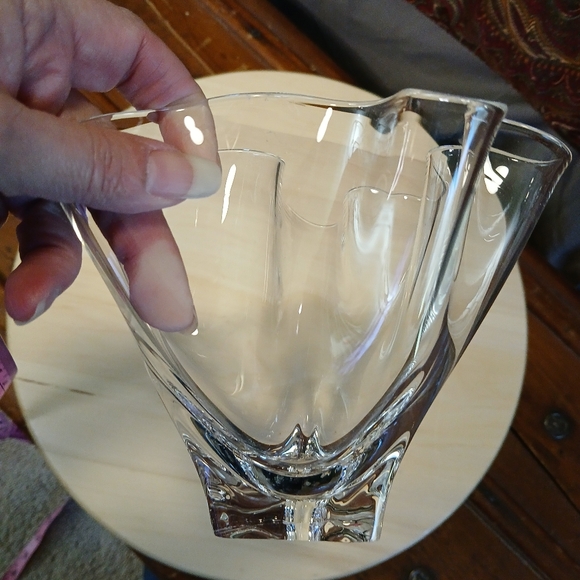 Signed Steuben Hankercheif Elegant Clear Glass Vase - Picture 7 of 9
